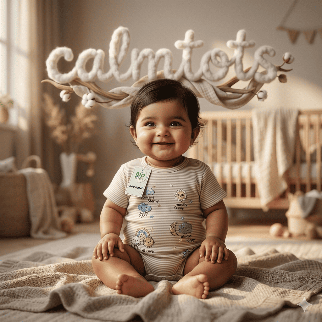 Calmtots CloudSoft Baby Romper – Ultra Cozy Breathable Cotton for little princess